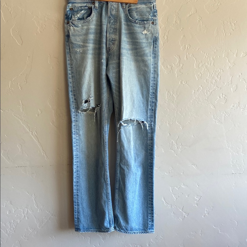 Light Blue Distressed Jeans